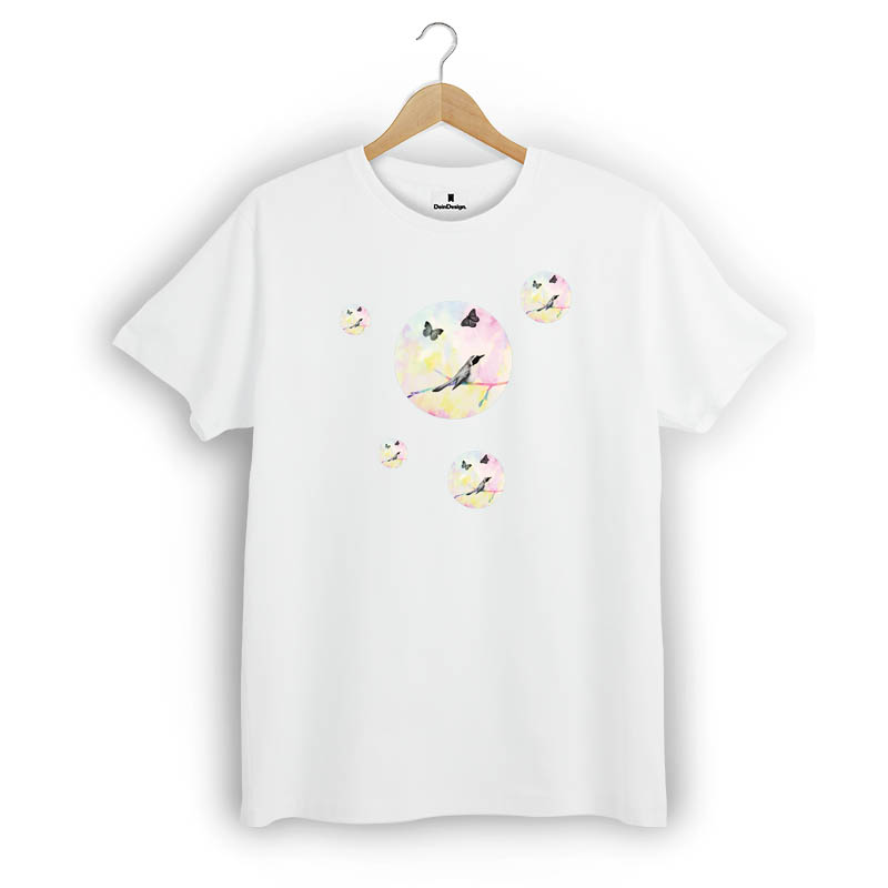 T-Shirt Männer V-Neck Schwarz