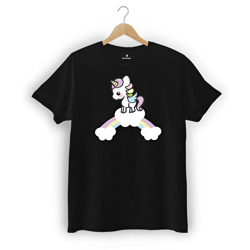 T-Shirt Männer V-Neck Schwarz