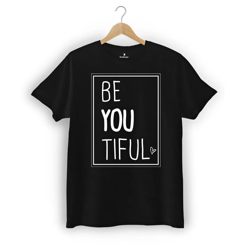 T-Shirt Männer V-Neck Schwarz