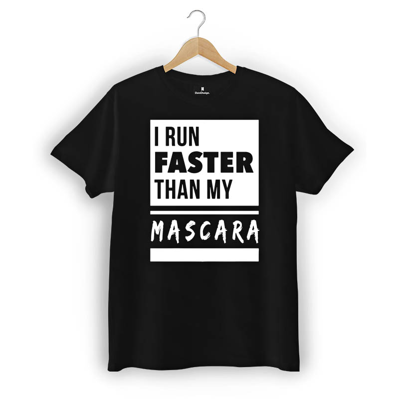 T-Shirt Männer V-Neck Schwarz