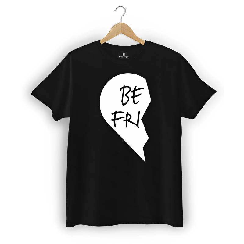 T-Shirt Männer V-Neck Schwarz