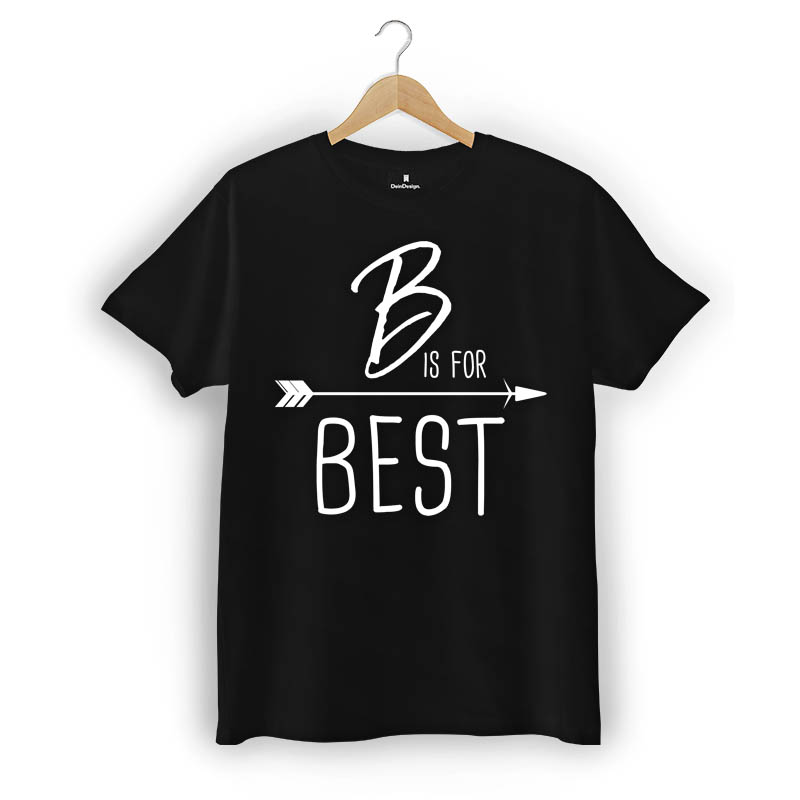 T-Shirt Männer V-Neck Schwarz