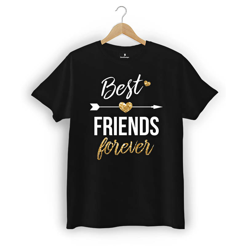 T-Shirt Männer V-Neck Schwarz