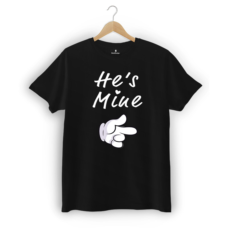 T-Shirt Männer V-Neck Schwarz