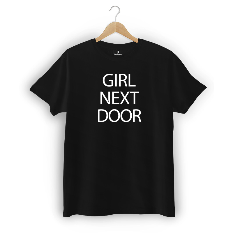 T-Shirt Männer V-Neck Schwarz