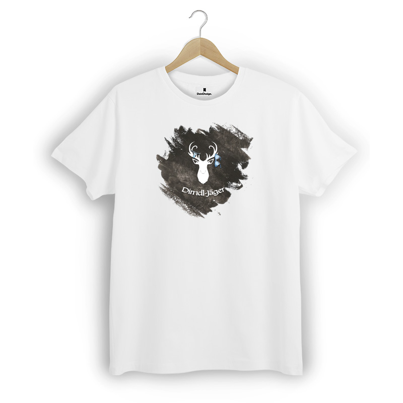 T-Shirt Männer V-Neck Schwarz