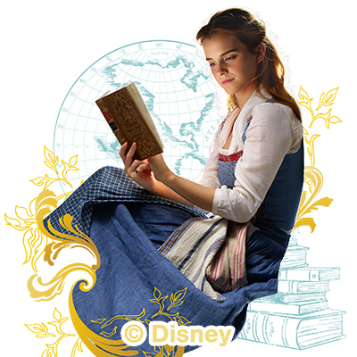 Belle reading movie - Disney Princess
