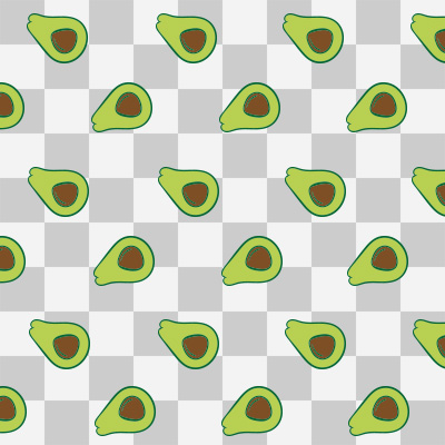 Avocado Pattern 1 transparent - DeinDesign
