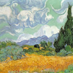 Wheatfield with Cypresses - Bridgeman Art