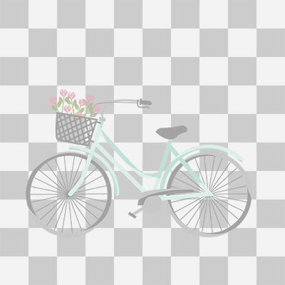 Retro Fahrrad ohne Hintergrund - DeinDesign