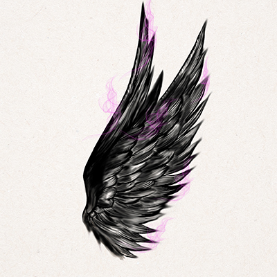 Black Angel Wings 1 - DeinDesign