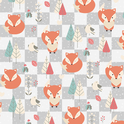 Fox Pattern ohne Hintergrund - DeinDesign