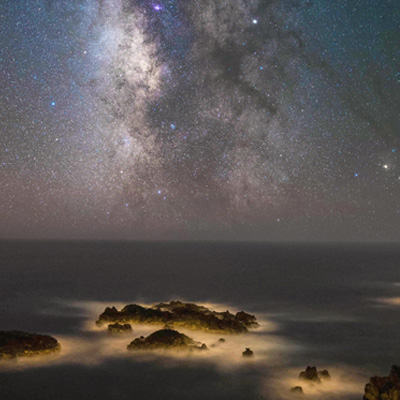 Sternennacht über dem Meer - Mehmet Ergün - Mehmet Ergün Photography