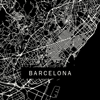 Barcelona City Map - DeinDesign