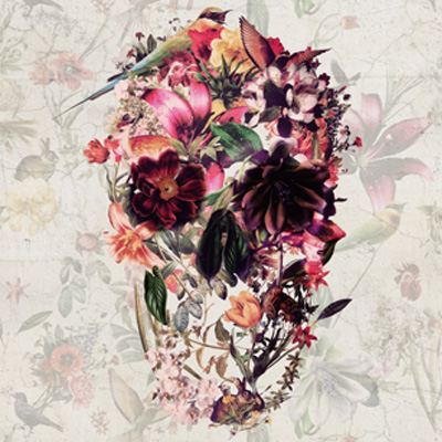 Flower Vintage Skull - Ali Gulec