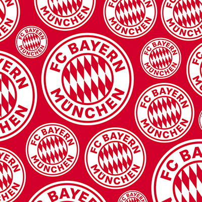 FCB Logos auf Rotem Hintergrund - FC Bayern München
