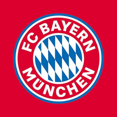 FCB Logo auf Rot - FC Bayern München
