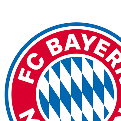 Großes FCB Logo Weiß - FC Bayern München