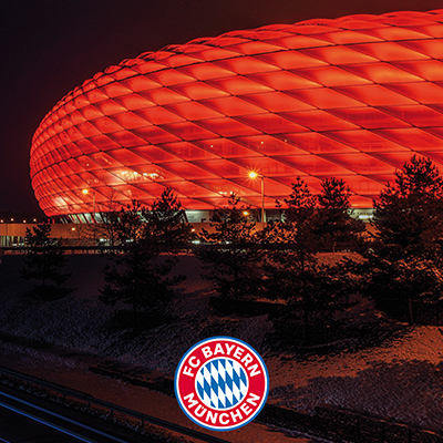 Allianz Arena bei Nacht FCB - FC Bayern München