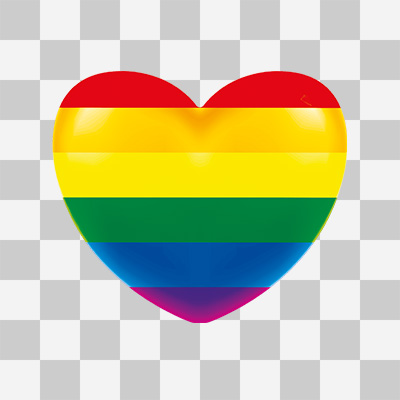 Pride Heart ohne Hintergrund - DeinDesign