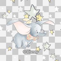 Dumbo Stars transparent - Disney 