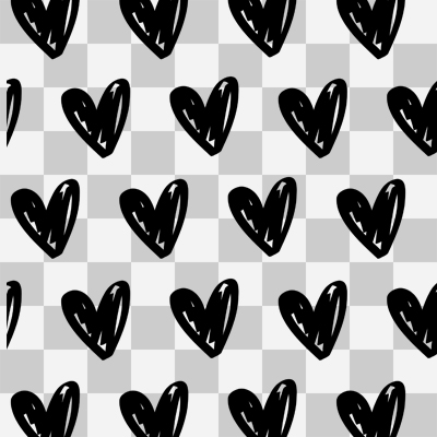 Black Hearts transparent - DeinDesign