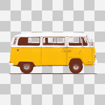 Yellow van without background - Florent Bodart