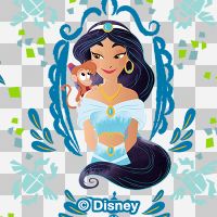 Aladdin Jasmin Portrait Transparent - Disney Princess