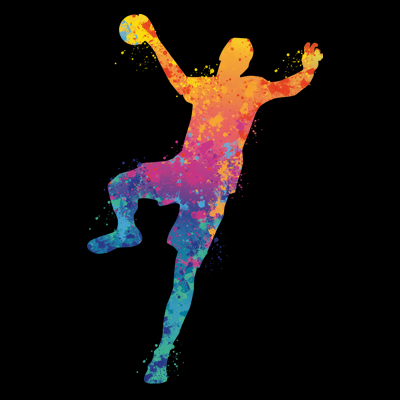 Color Handball Player - DeinDesign