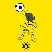 Emma mit Fussball - BVB - Borussia Dortmund