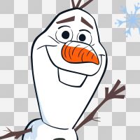 Disney Frozen Olaf waving closeup - Disney Frozen