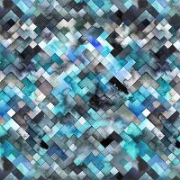 stimmungsvolles geometrisches Muster blau - Ninola Design