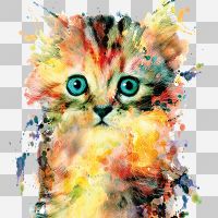 Kitten transparent - Riza Peker