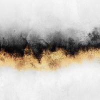 Grey Sky Dust Gold Print - Elisabeth Fredriksson