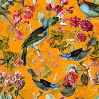 Birds Flowers Wallpaper - UtART