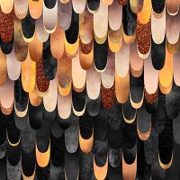 Feathered - Copper And Black - Elisabeth Fredriksson