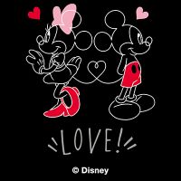 Mouse in Love Black - Disney Mickey Mouse