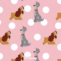 Lady And The Tramp Dot Pattern - Disney 