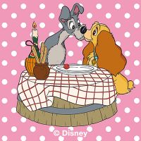 Lady and the Tramp Kiss - Disney 