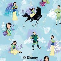 Mulan Watercolor Pattern - Disney Princess