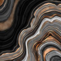 Agate-Texture Black Marble Glitter Look - UtART