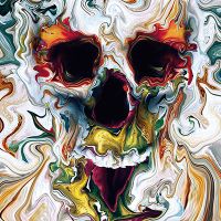 Skull Abstract - Riza Peker