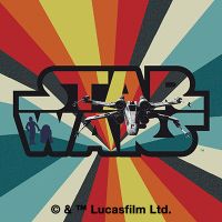Retro X-Wing Star Wars Logo - STAR WARS