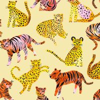 Tigers and Leopards Savannah - Ninola Design