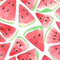Wassermelonen Muster Watercolor - Katerina Kirilova