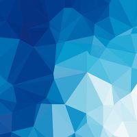 Polygonales blaues Mosaik - DeinDesign