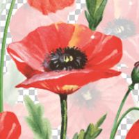 Lush poppy meadow - UtART