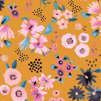 Little Flowers Mustard - Ninola Design