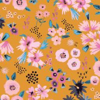 Kleine Blumen senfgelb - Ninola Design
