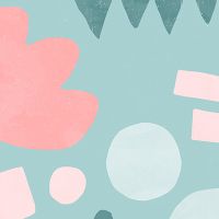 Organic Shapes Matisse Pop Pink - Ninola Design